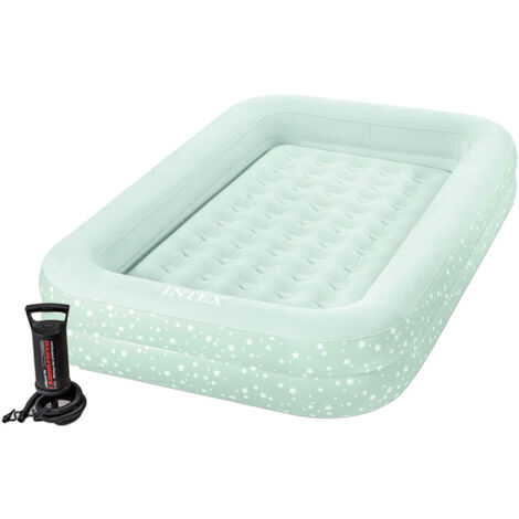 LETTINO GONFIABILE BIMBO AIRBED ' KIDZ TRAVEL BED SET' cm 132 x 71 x 10 - INTEX (1/2)