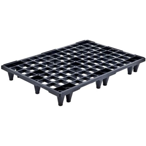 Pallet in plastica (PPR), bancale Mis. 800 L x 1200 P x 138 H mm, piano forato, portata statica 1600 Kg, portata dinamica 900 Kg