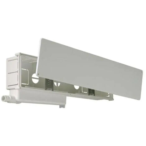 VASCHETTA INCASSO SCARICO CONDENSA PER CLIMATIZZATORE CONDIZIONATORE CON SIFONE INCORPORATO MODELLO - DIMENSIONI:(LXHXP): 450X100X65 MM