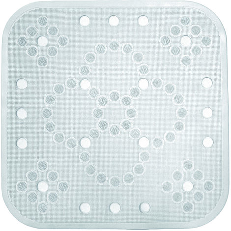 TAPPETO DOCCIA ANTISCIVOLO  cm. 54x54 col. Bianco