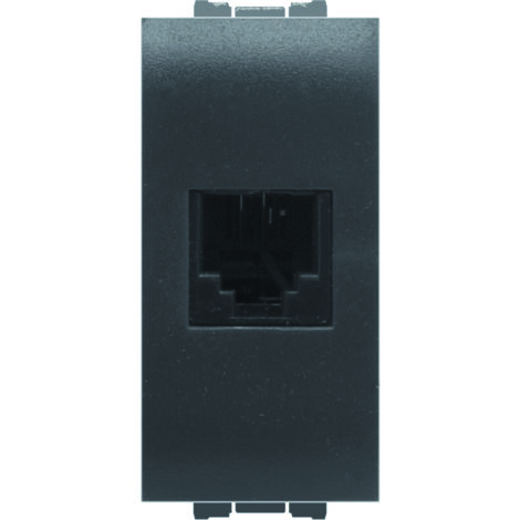 Feb Elettrica PRESA TELEFONICA RJ11 PLUG 6/4 Col. Antracite 10.00 pz