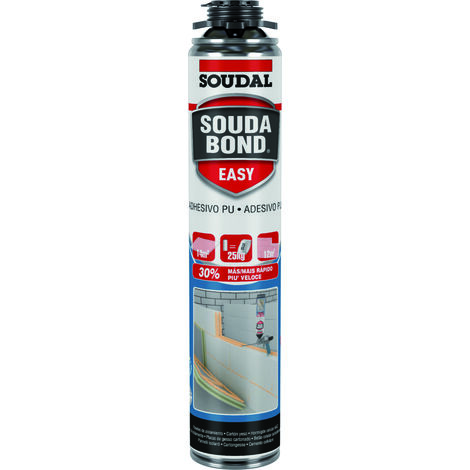Soudal SCHIUMA POLIURETANICA B1 PER PISTOLA PER PANNELLI E BLOCCHI ''SOUDABOND EASY'' ml. 750