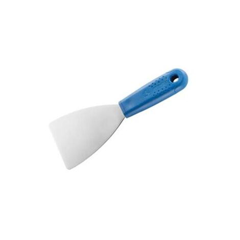 SPATOLA CON MANICO IN PLASTICA ANGOLI TONDI ACCIAIO INOX PER STUCCO- - mm.60 - 54287 - 3 pezzi AUSONIA