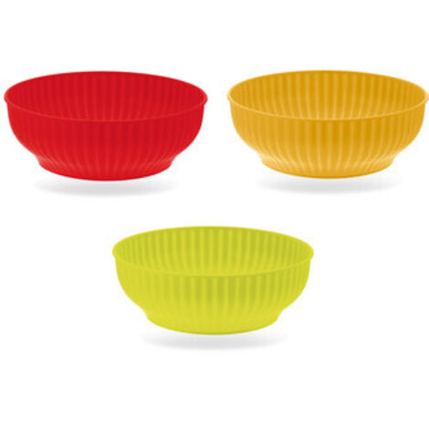 Insalatiera Plastica Colorata 24 cm – Robusta, Pratica e Leggera – Colori Assortiti (1/4)