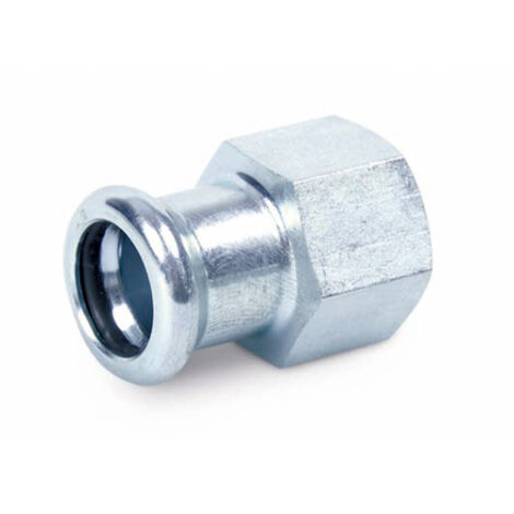 MANICOTTO MISTO FF A PRESSARE IN ACCIAIO CARBONIO- 1/2 x 15- ATUSA- pezzi 1 (1/2)