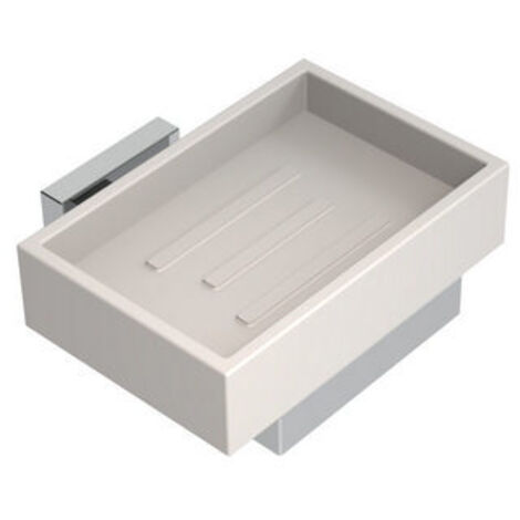 PORTA SAPONE MOD. TREND- Cromo cm 12 x h.6,7 x 10,9- METAF- pezzi 1 (1/2)