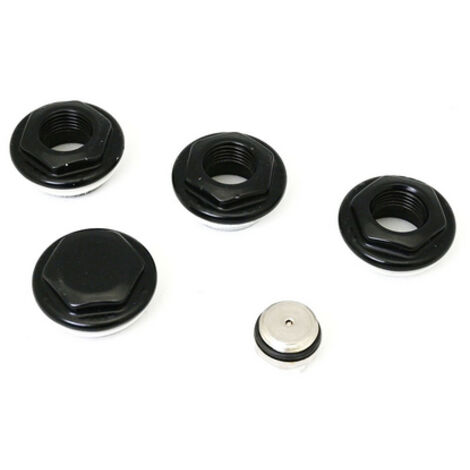 KIT 2 RIDUZIONI DX SX PER RADIATORI TUBOLARI ARDESIA- 1x3/8 Nero- CORDI- pezzi 1 (1/2)
