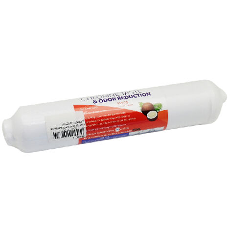 CARTUCCIA POST-FILTRANTE CARBON COCONUT- H. 10 attacco ad incastro- senza- pezzi 1 (1/2)