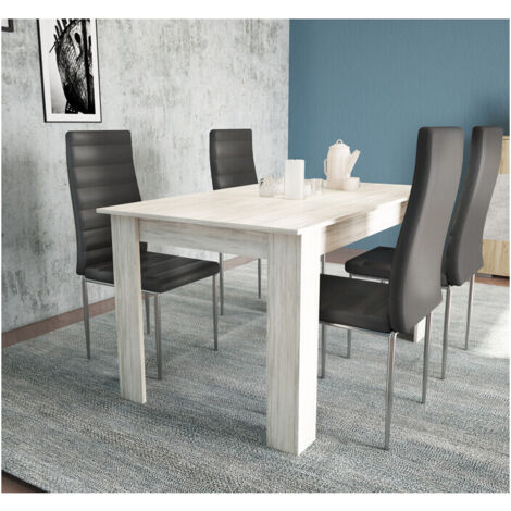 TAVOLO ALLUNGABILE CM 80X110/150XH.75 FRAS.BIANCO- 1,0 pz