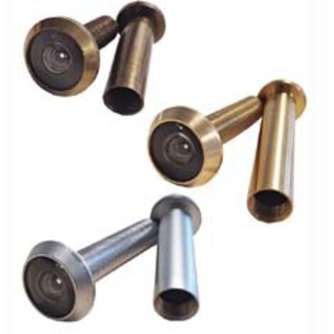 SPIONCINO TONDO IN OTTONE- -  ÃE¸ mm.14, 50/82, 180Â°, cromo satinato (12910/SA) - 3 pezzi POTENT