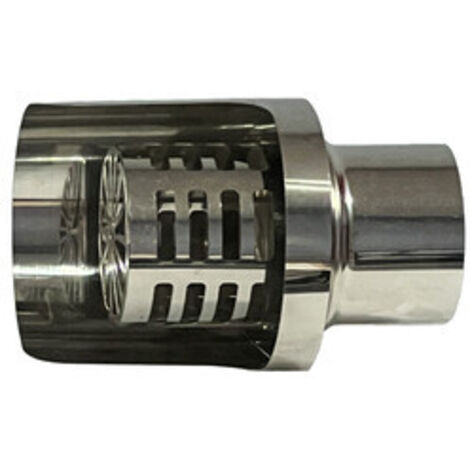 C TERMINALE INOX ORIZZONTALE D 8 CM- 1,0 pz