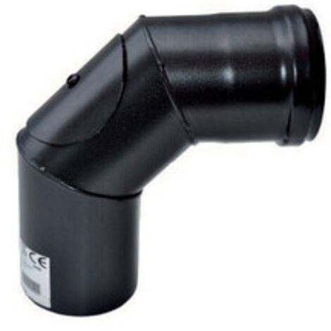 C CURVA A 90 P/STUFA A PELLET C/ISPEZ D 8 CM- 1,0 pz