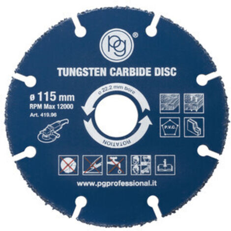 POGGI DISCO PER LEGNO TUNGSTENO D 115MM FORO 22,2- 1,0 pz