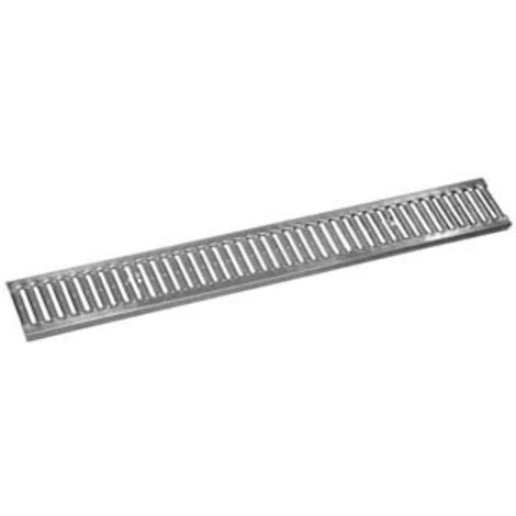 GRIGLIA ZINCATA PER CANALETTA IN POLIPROPILENE DA CM.100X10  cm.100x10x1,3h.