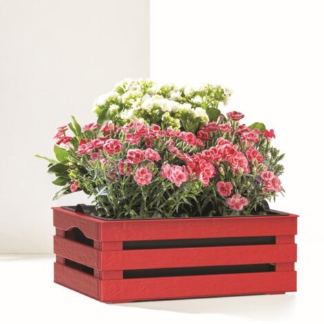 CASSETTA PORTAFIORI 'TINA FLOWER' cm 25 x 15,5 x h.10,5 - BAMA (1/5)
