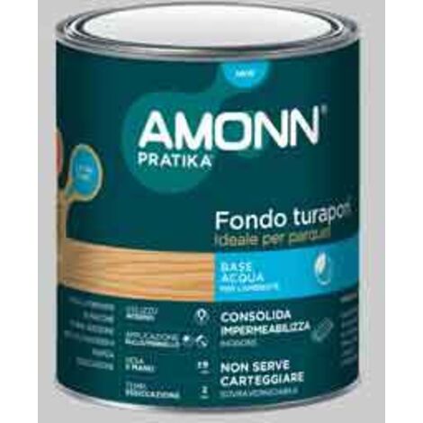 FONDO TURAPORI PER PARQUET AMONN 0,75 lt - Trasparente - AMONN