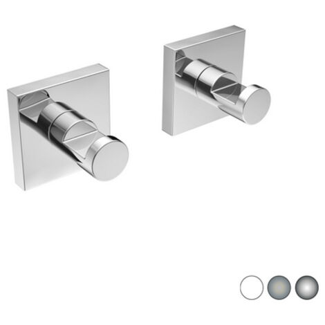 2 pz appendiabiti mod. hotel maison Spazzolato cm 5 x h. 5 x 4,5METAF (1/2)