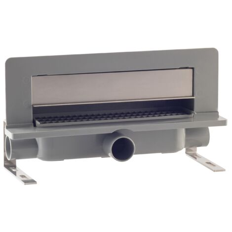 Set per doccia con scarico a parete piastrellabile in ABS con coperchio inox regolabile modello Intramura TEA (1/5)