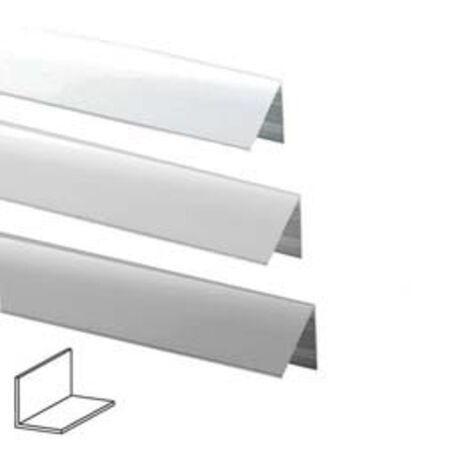 PROFILO ANGOLI UGUALI IN ALLUMINIO- - mm.40x40 mt.2 argento - 5 pezzi