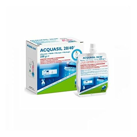 Acquasil 20/40 ricarica conf. 4x250 gr anticalcare minidos PC200  acquabrevetti