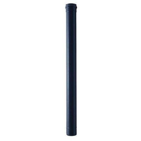 Tubo smaltato nero per pellet serie light lungh. 100 cm diam. 8 cm - save fumisteria