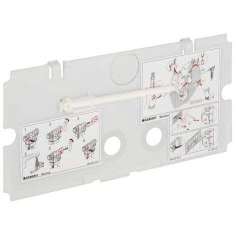 Set Di 4 Aste Di Scarico Per Piastre Geberit Twinline - Ricambio Parte 240 074 00, Materiale ABS, 135x7 Mm