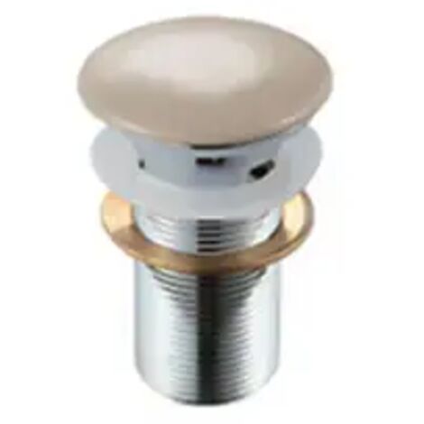 Scarico Lavabo Bianco Opaco Piletta Click Clack Per Lavabo Fancy Matt - Bianco Opaco Con Troppo Pieno Mechanismo Click Clack