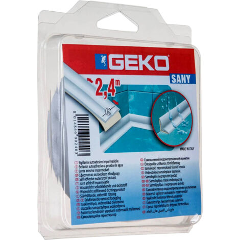 GUARNIZIONE GEKO SANIBORD 22 MM X 2,4 M BIANCO- 1,0 pz