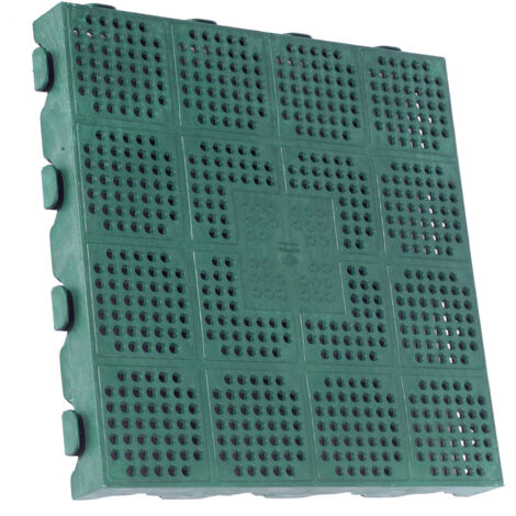 PAVIMENTO IN PP 40X40X4,5 CM P40 VERDE- ART PLAST- 6,0 pz