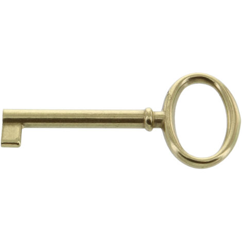 CHIAVE PER MOBILI 33706 34X73 MM OTTONE LUCIDO- METAL STYLE- 25,0 pz