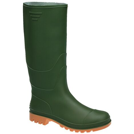 Stivali a Ginocchio in PVC Verde Taglia 44 FERWORK - Suola Carrarmato (1/3)