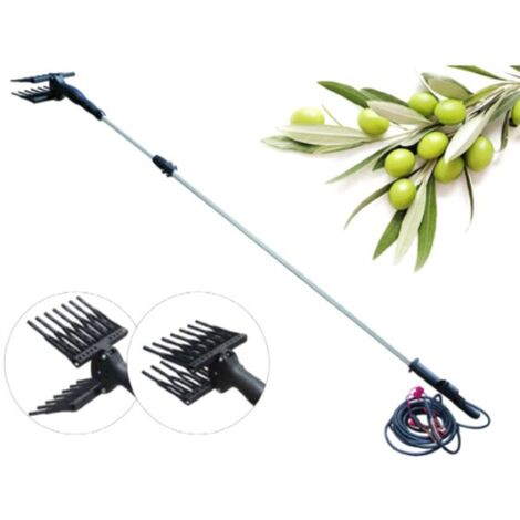SCUOTIOLIVE SCUOTITORE OLIVE ABBACCHIATORE A BATTERIA 12V TELESCOPICO GLOBEX
