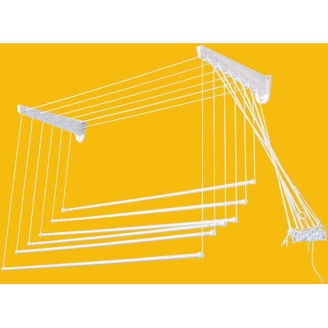 STENDIBIANCHERIA DA PARETE SALISCENDI RESINA 120 CM- 1,0 pz