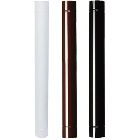 TUBO SMALTATO PER STUFE cm  50 ø 10 marrone SAVE