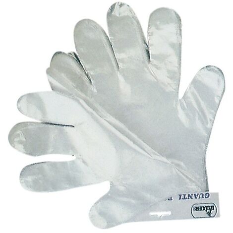 GUANTI MONOUSO POLITENE (100 PZ)  CF 1,0