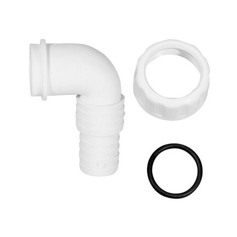 PIPETTA CURVA PER SCARICO LAVATRICE LAVASTOVIGLIE PP 1 Cromo DH