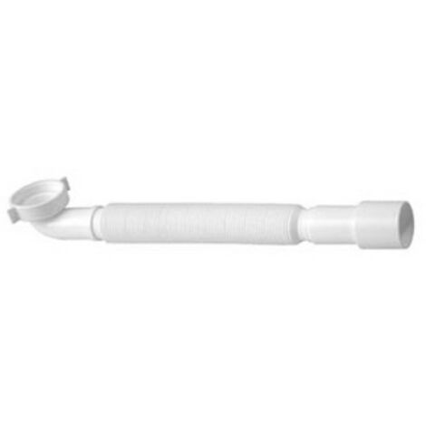 Tubo Flessibile Estensibile 32mm - Bianco/grigio, Per Lavabo, Bidet E Cucina, Con Guarnizioni