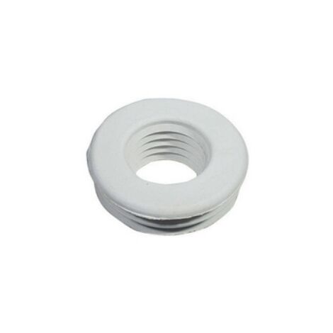 MORSETTO PER W.C. IN GOMMA BIANCA Dm. Est. 76 Diam. mm. 40 G.M.P