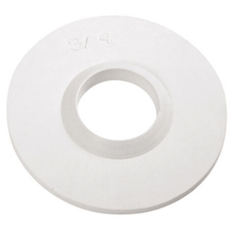 GUARNIZIONE IN GOMMA BIANCA CON BORDO LEGGERO 3/4 mm. 2,3