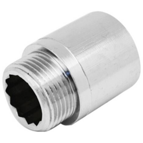 PROLUNGA FILETTATA MF IN OTTONE CROMO IBP- 3/8 x 15- IBP- pezzi 10 (1/2)