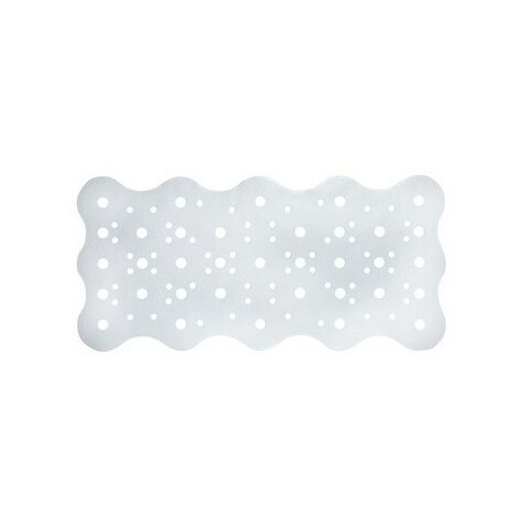 Tappeto antiscivolo per vasca da bagno (L x L: 72 x 34 cm, bianco)