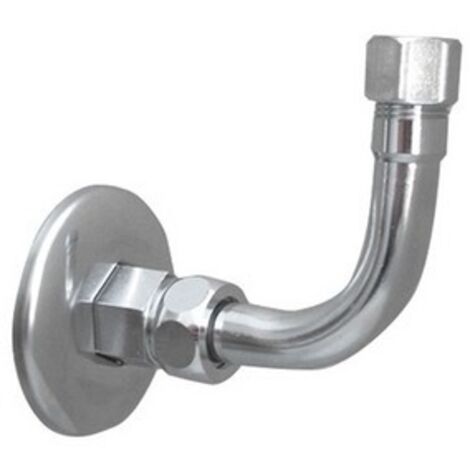 CURVETTA SOTTOLAVABO A 90° COMPLETA 1/2 x 3/8  Diam. 10 DH