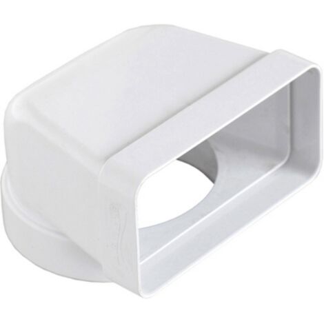 CURVA VERTICALE PER PASSAGGIO DA TUBO TONDO A RETTANGOLARE D. 125/150x70 mm FIRST