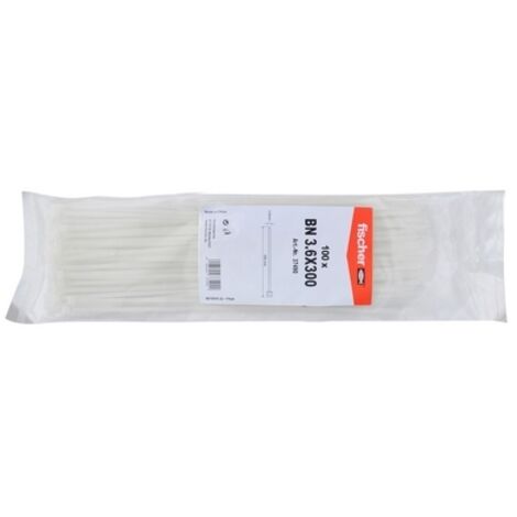 100 PZ FASCETTE PER CABLAGGIO IN NYLON- 2.5 x 100 mm- FISCH- pezzi 1