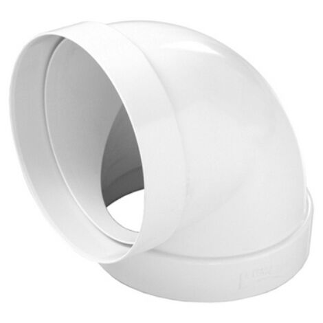 Curva a 90° per tubo cappa tondo FF in abs FIRST D100 mm