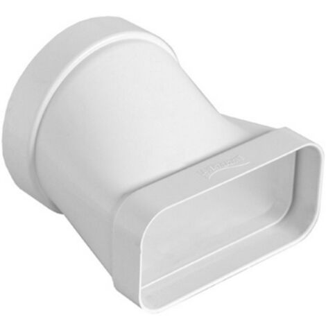 GIUNTO ORIZZONTALE PER PASSAGGIO DA TUBO TONDO A RETTANGOLARE D. 125 / 150x70 mm FIRST