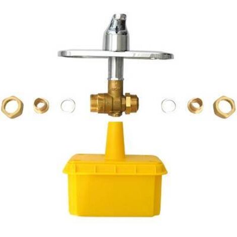 Rosone Con Leva Per Valvola Gas A Incasso 1/2 - ENOLGAS, Finitura Metallizzata, Multicolore