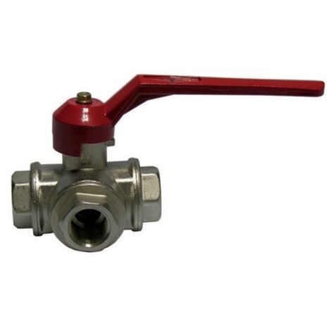 valvola in acciaio inox, 1 pz valvola a sfera a 3 vie