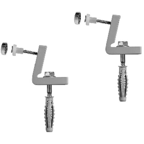 2 PZ ELEM. DI FISSAGGIO FISCHER IN NYLON PER WC E BIDET LAT. WB5- FISCH- pezzi 1