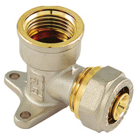 RACCORDO CURVO FEMMINA CON FLANGIA SERIE INS PER MULTISTRATO- 1/2 x 20- TIEMM- pezzi 1